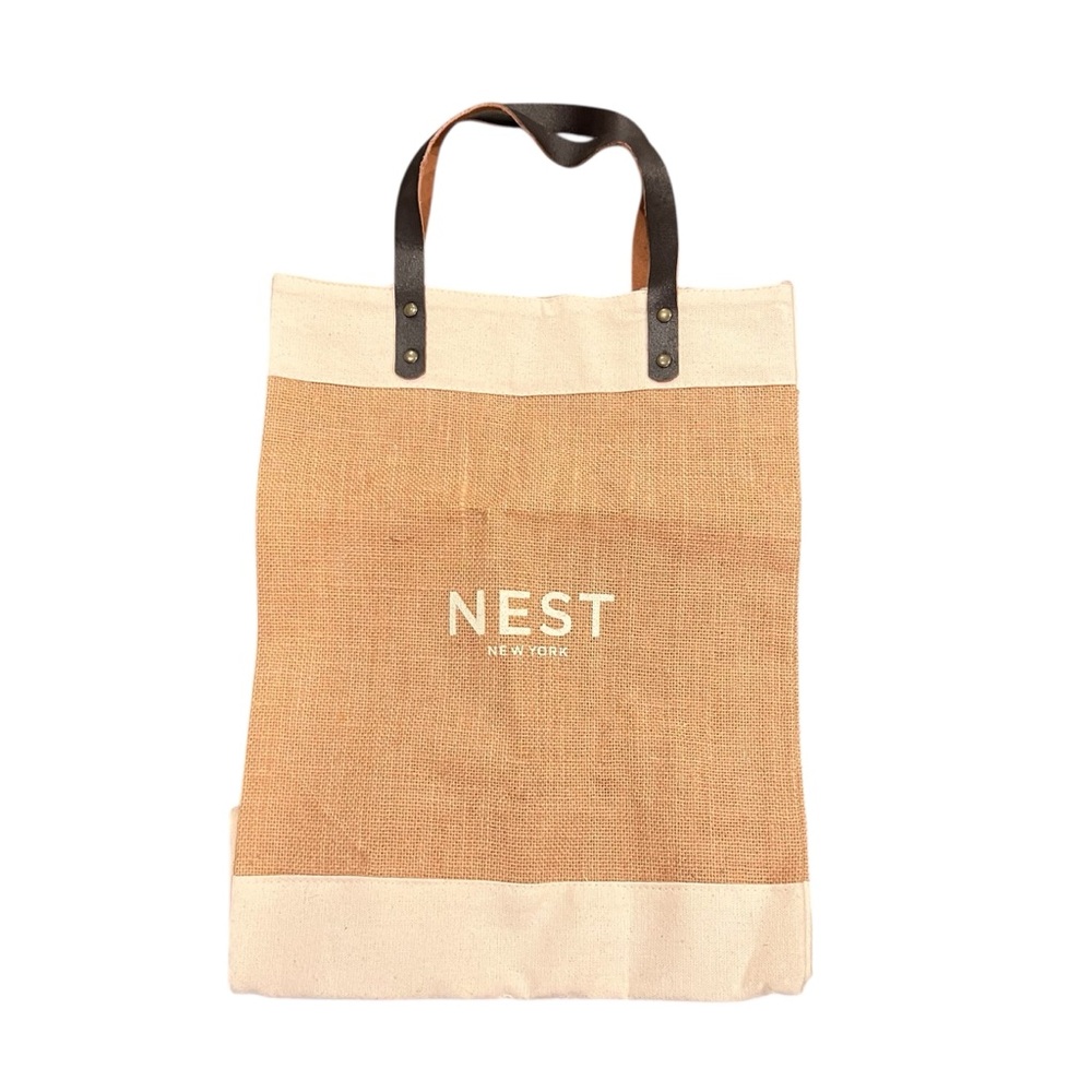 NEST Fragrances Tan and Cream Women's Tote Bag